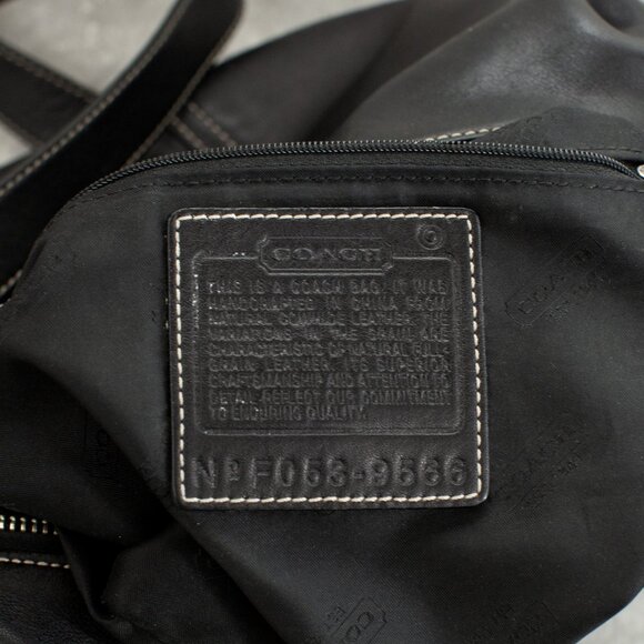 Coach Legacy 9566 Black Leather Crossbody Hobo Bag | Convertible | Authentic - Picture 8 of 8